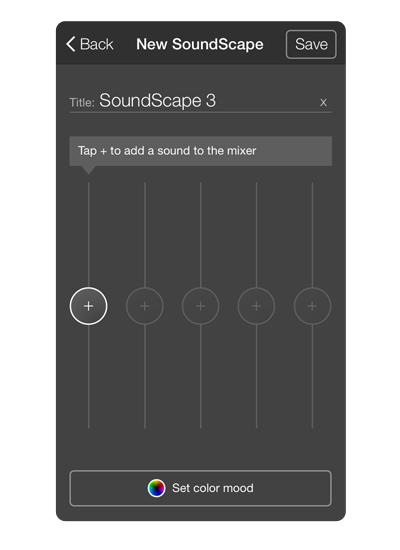 Relief apps soundscape