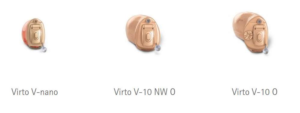 Virto V hearing aid types